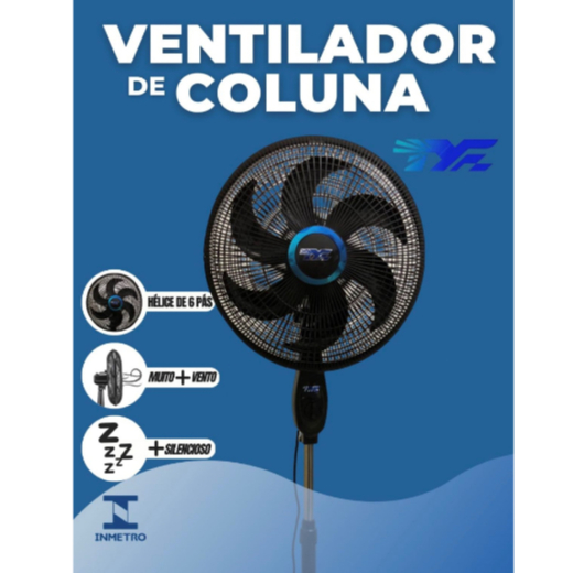 Ventilador Novo TYF Com Ajuste de Altura Ventilado