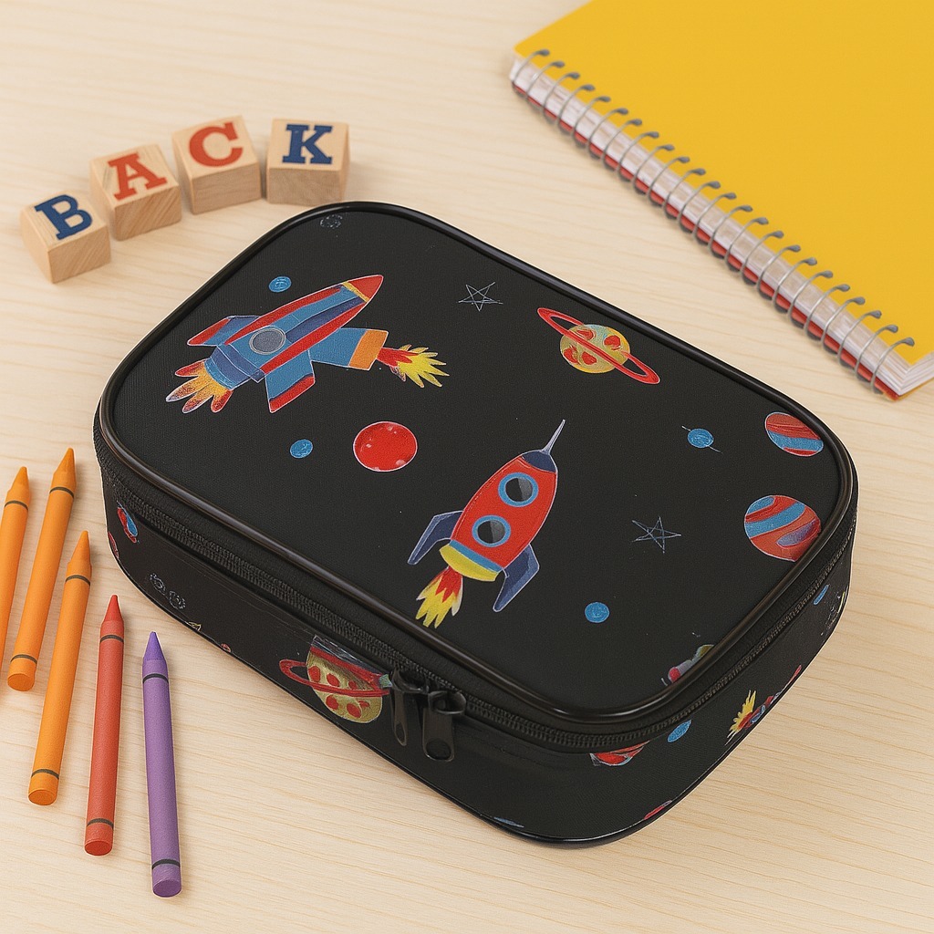 Estojos box 100 pens Foguete