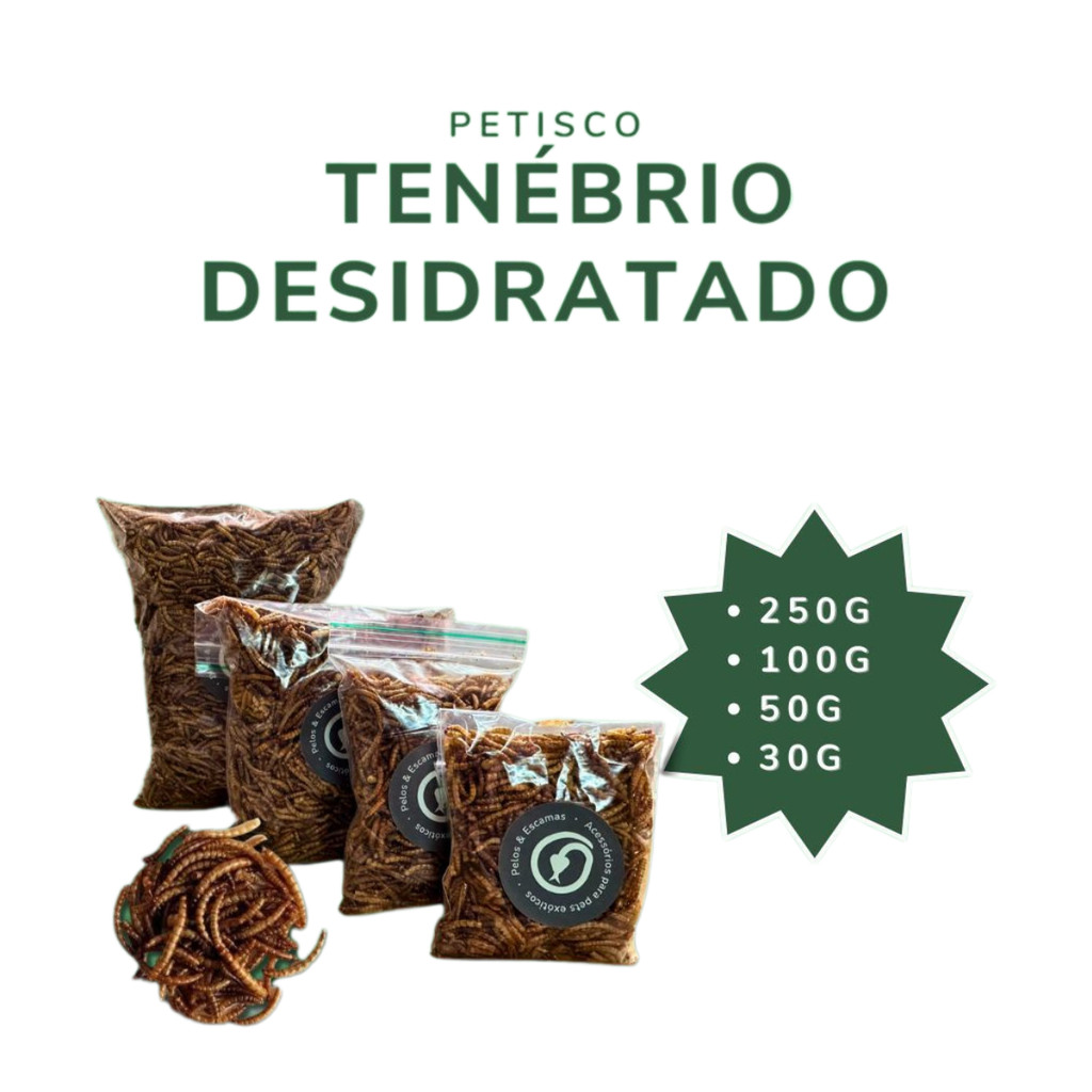 Tenébrio Molitor Desidratado Nutricional para Roe