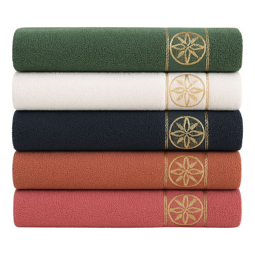 Kit 4 Toalhas Rosto e Banheiro Clássica Para Sal�