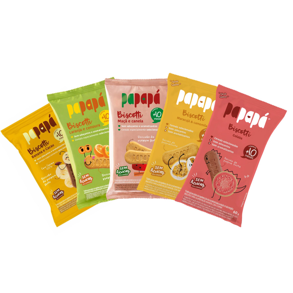 Kit c/ 5 Biscotti  Sabores Diversos  – Papap
