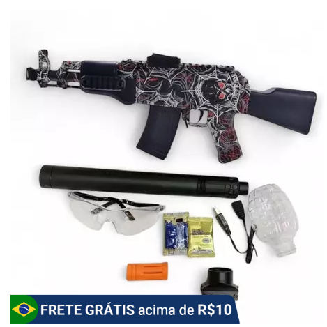 NOVO Arminha de Gel AK-47 Bateria de dupla de 7,4