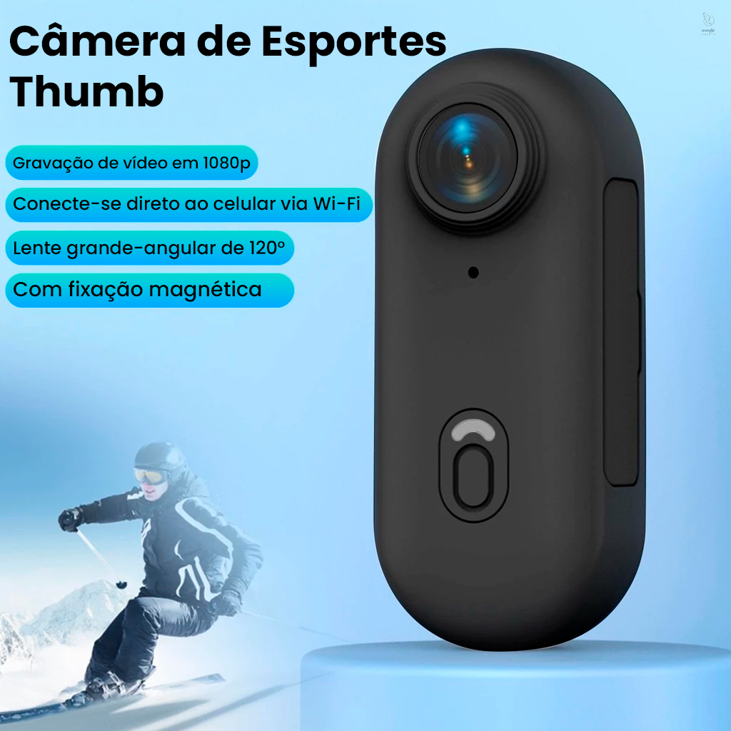 Câmera de Ação ABC A2071 5K Wi-Fi 64GB Full HD 