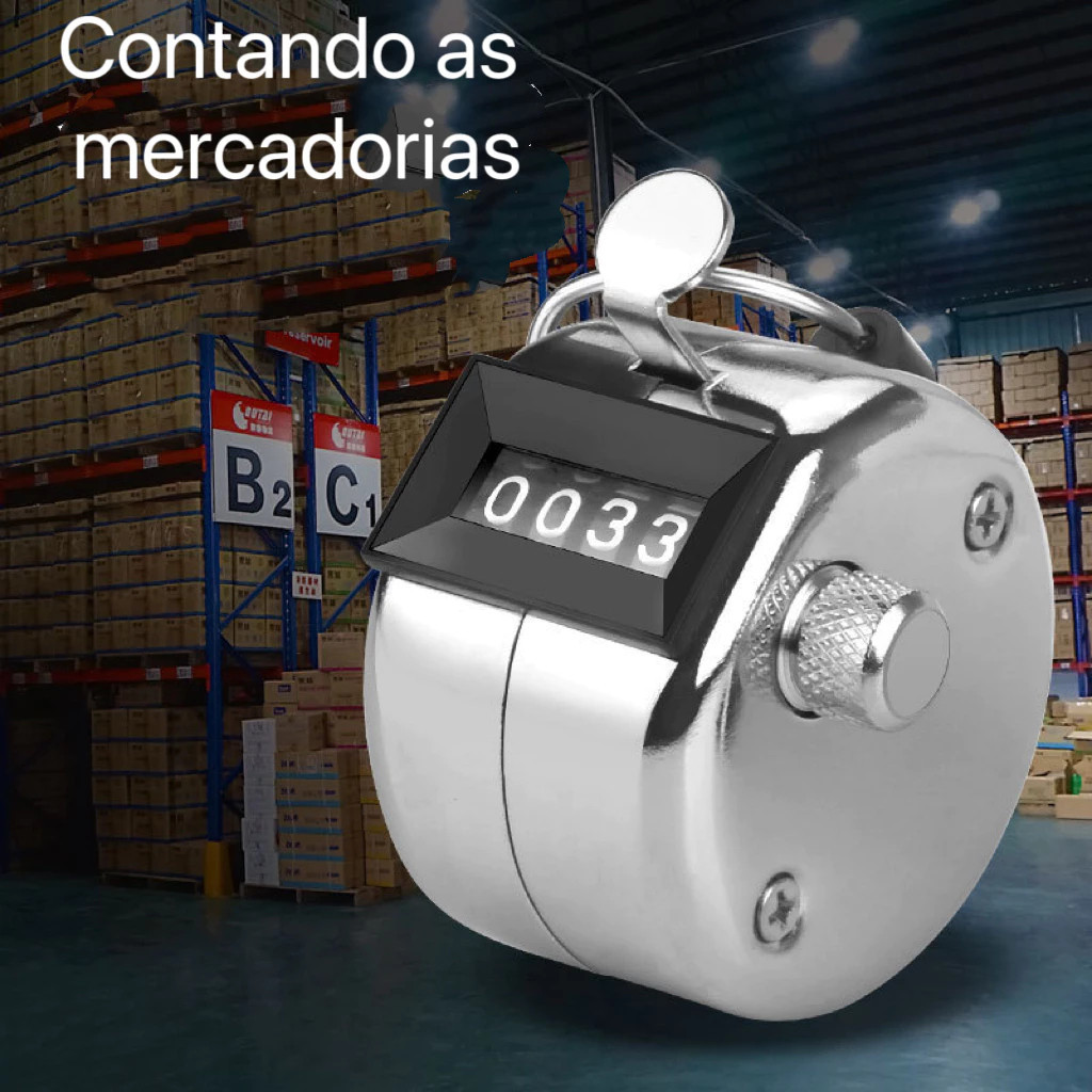 Contador Manual De Pessoas 4 Digitos Estatístico 