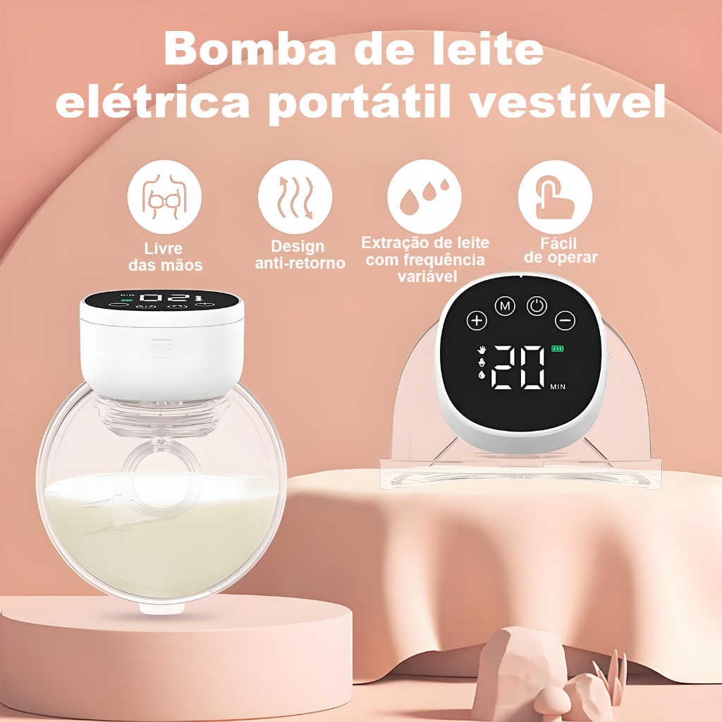 Bomba de Leite Portátil – Extrator Elétric