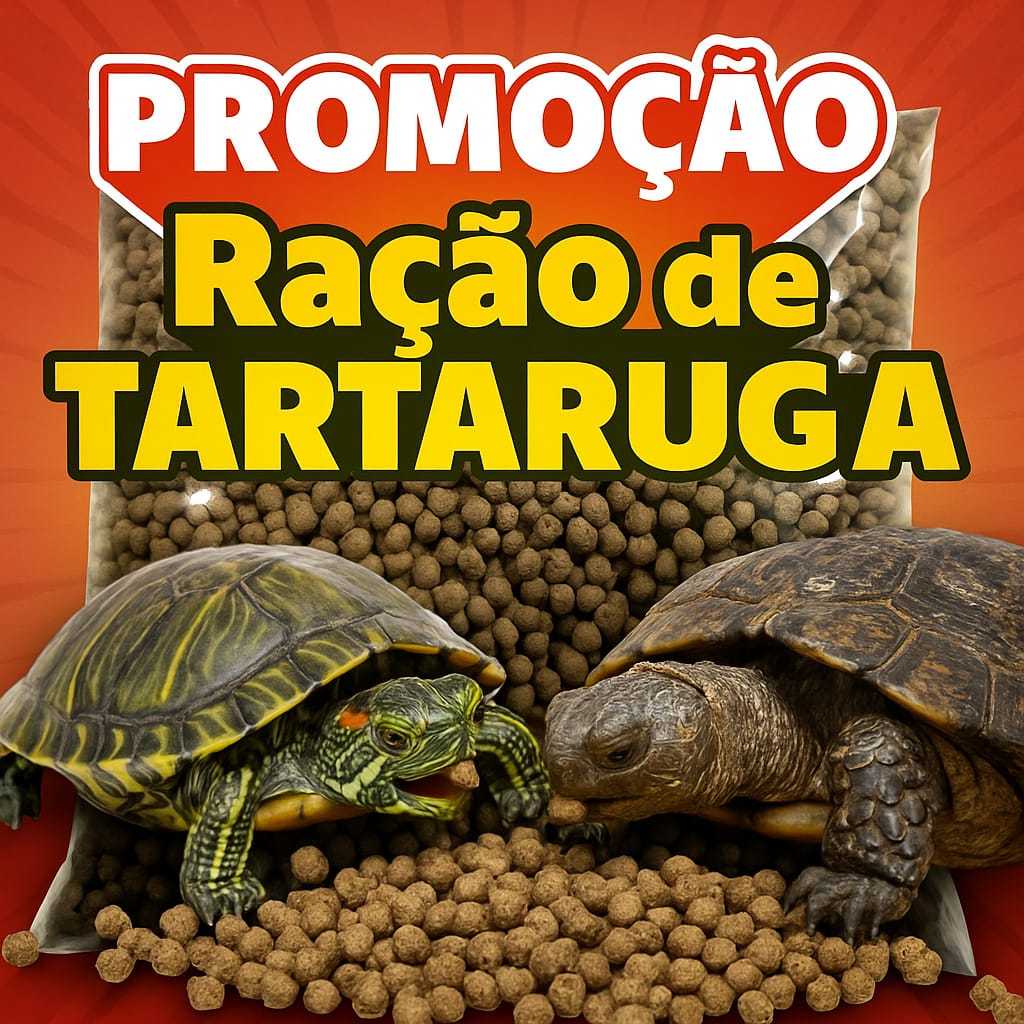 Ração Nutritiva para Tartarugas, Jabutis, Peixes