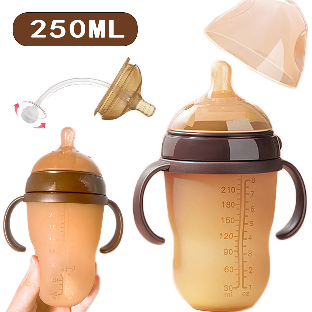 250ml Mamadeira Anticólica De Silicone Com Bico S