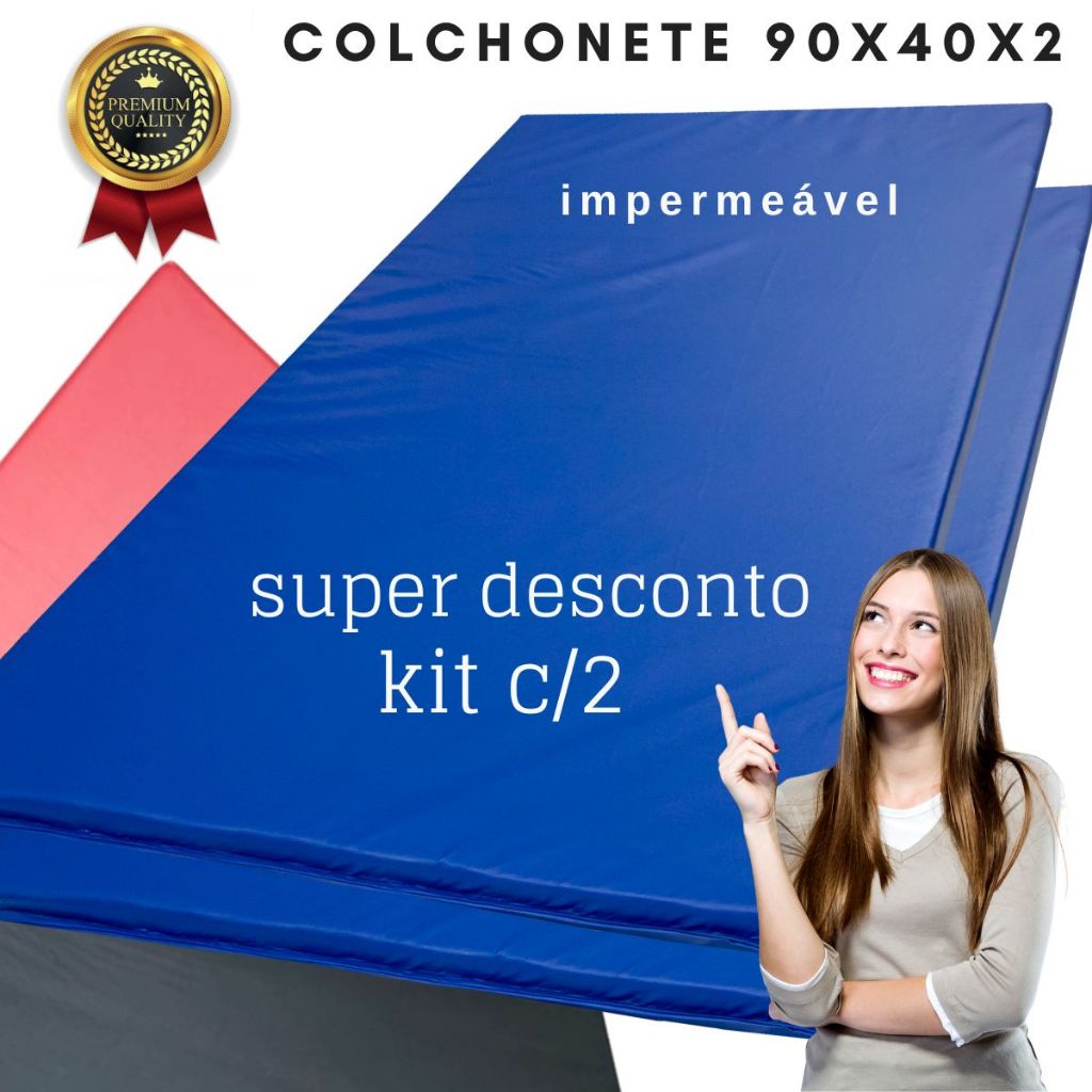colchonete 90x40x2E 90x45x2,5 creche, academia, ex