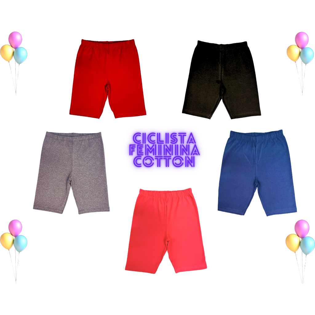 Bermuda Ciclista Infantil Menina 1ao 14