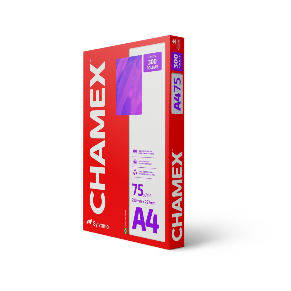 PAPEL CHAMEX A4 SULFITE 75GR 300 FOLHAS