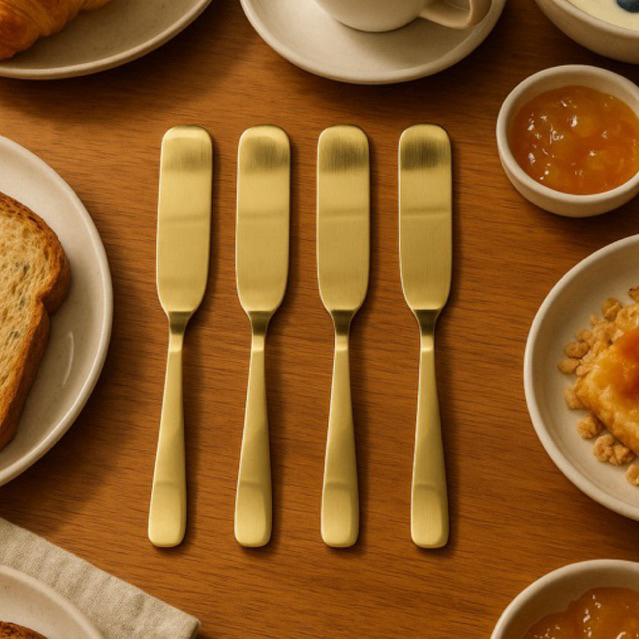 Conjunto 4 Espátulas em Aço Inox 13cm – Wo