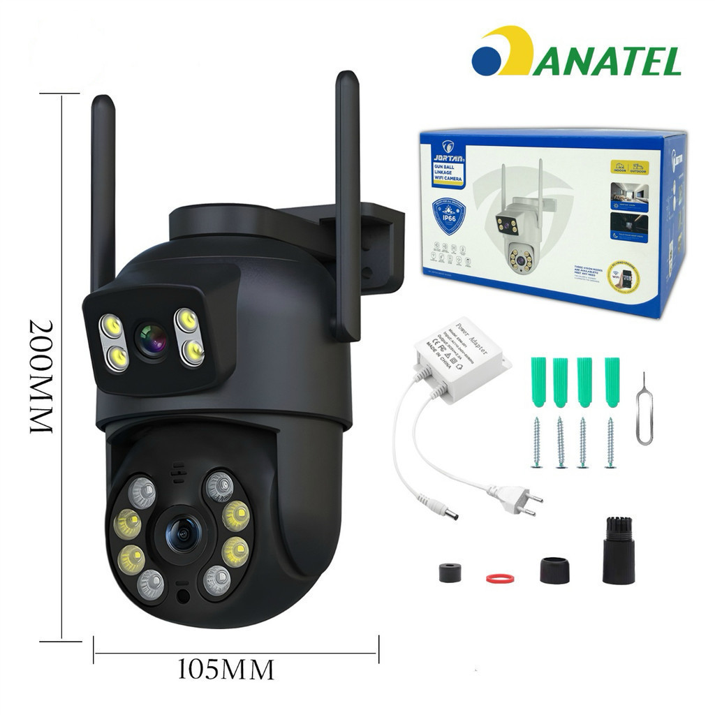 Câmera de segurança YOOSEE IP66 Wi-Fi com lente 