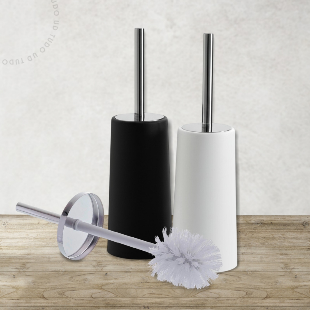 Escova Sanitária Cabo Inox Suporte Plástico Poli