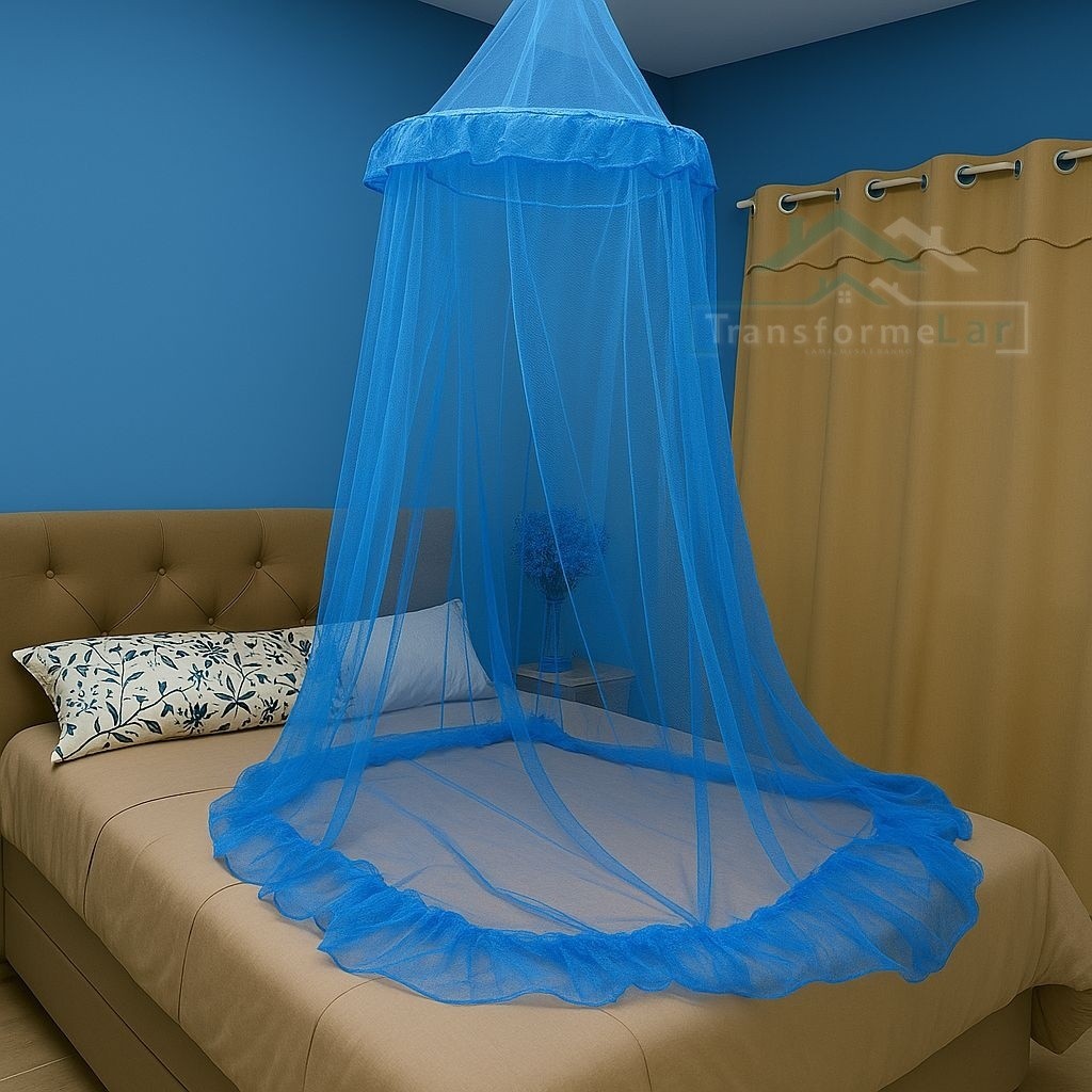 Mosquiteiro Teto Casal Box Queen C/ Elástico R