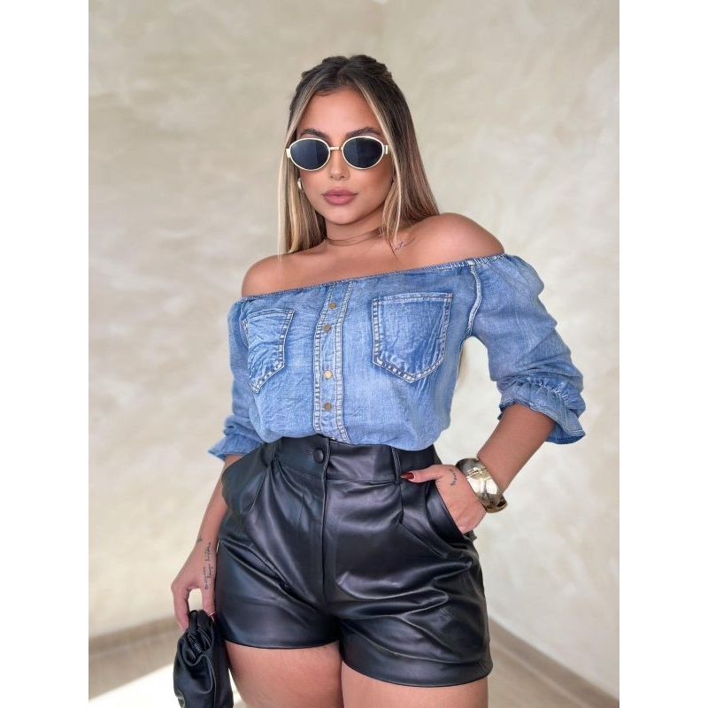 BLUSA JEANS MOLETINHO