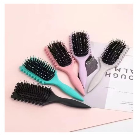 1 Escova De Ondulação Cerdas De Javali Pontas P/