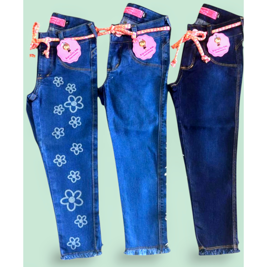 KIT 3 CALÇAS JEANS INFANTIL JUVENIL PREMIUM ,