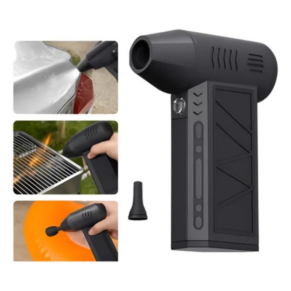 Mini Soprador De Ar Turbo Portátil Sem Fio Secado