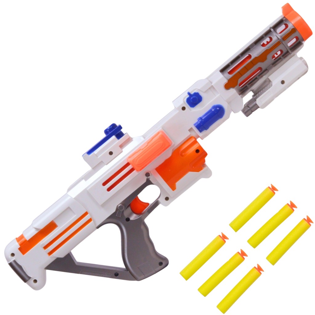 Lançador de Dardos Espuma Branca Infantil –
