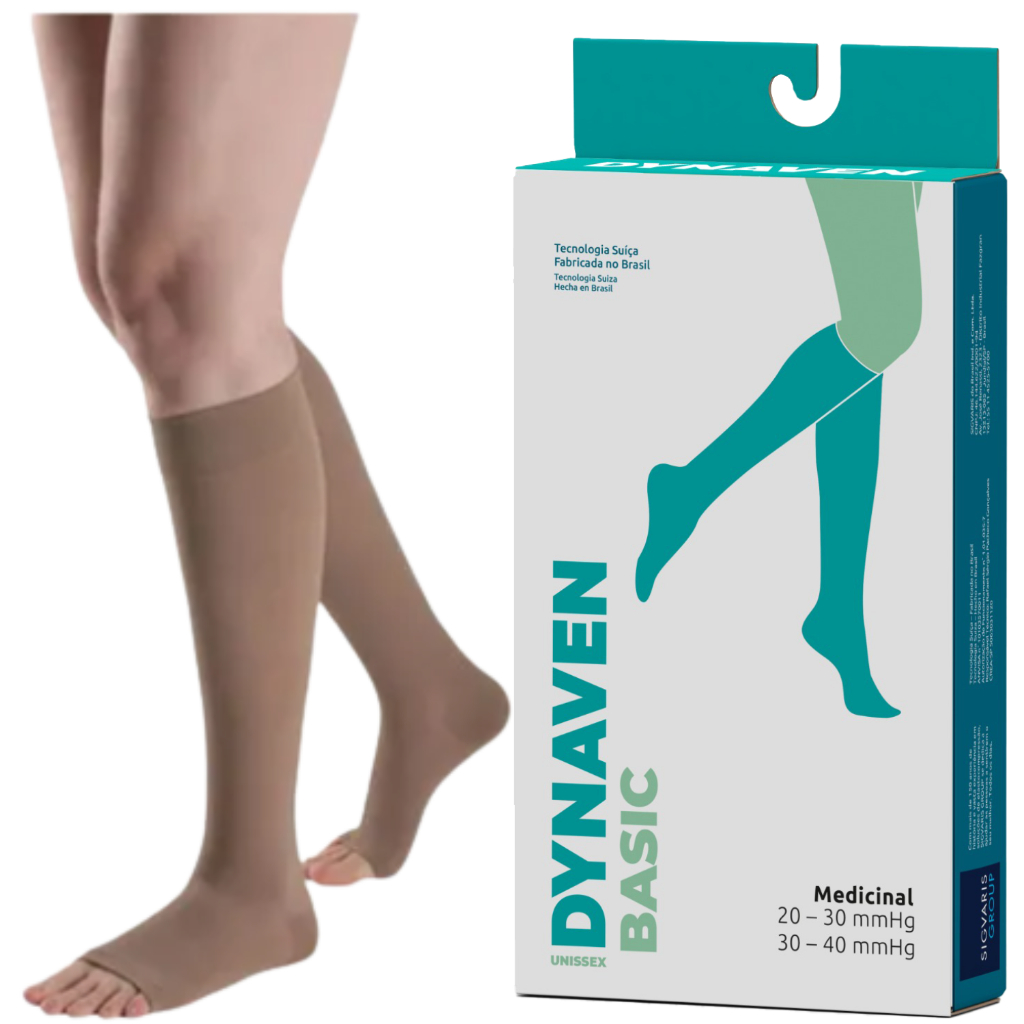 Meia De Compressão 3/4 Sigvaris Panturrilha Dynav