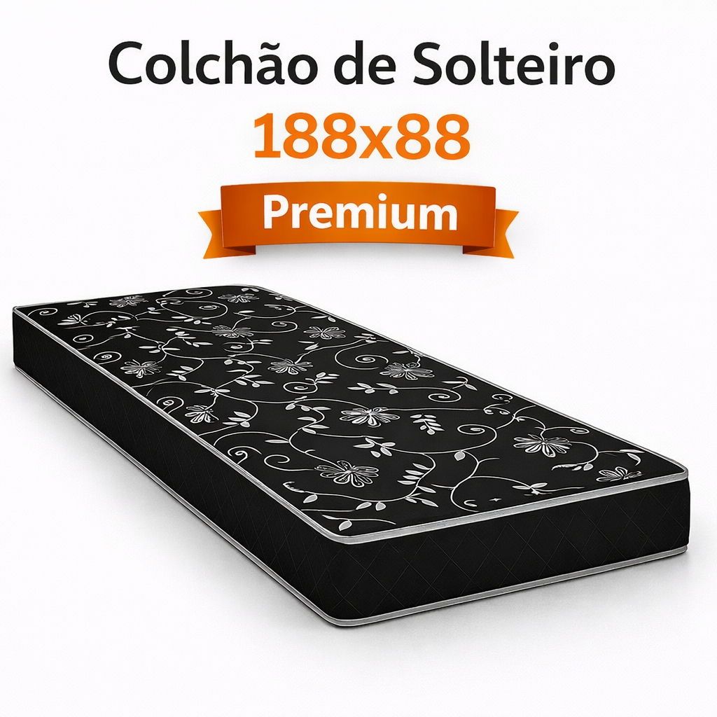 Colchão de Solteiro  D20 188x88x12 Selo Inmetro A