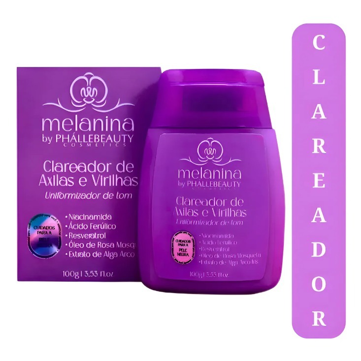 Clareador De Pele Axilas E Virilhas Melanina Phall