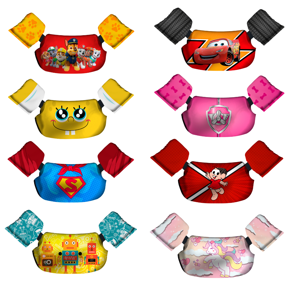 Colete Boia De Braço e Peito Salva Vidas Piscina 