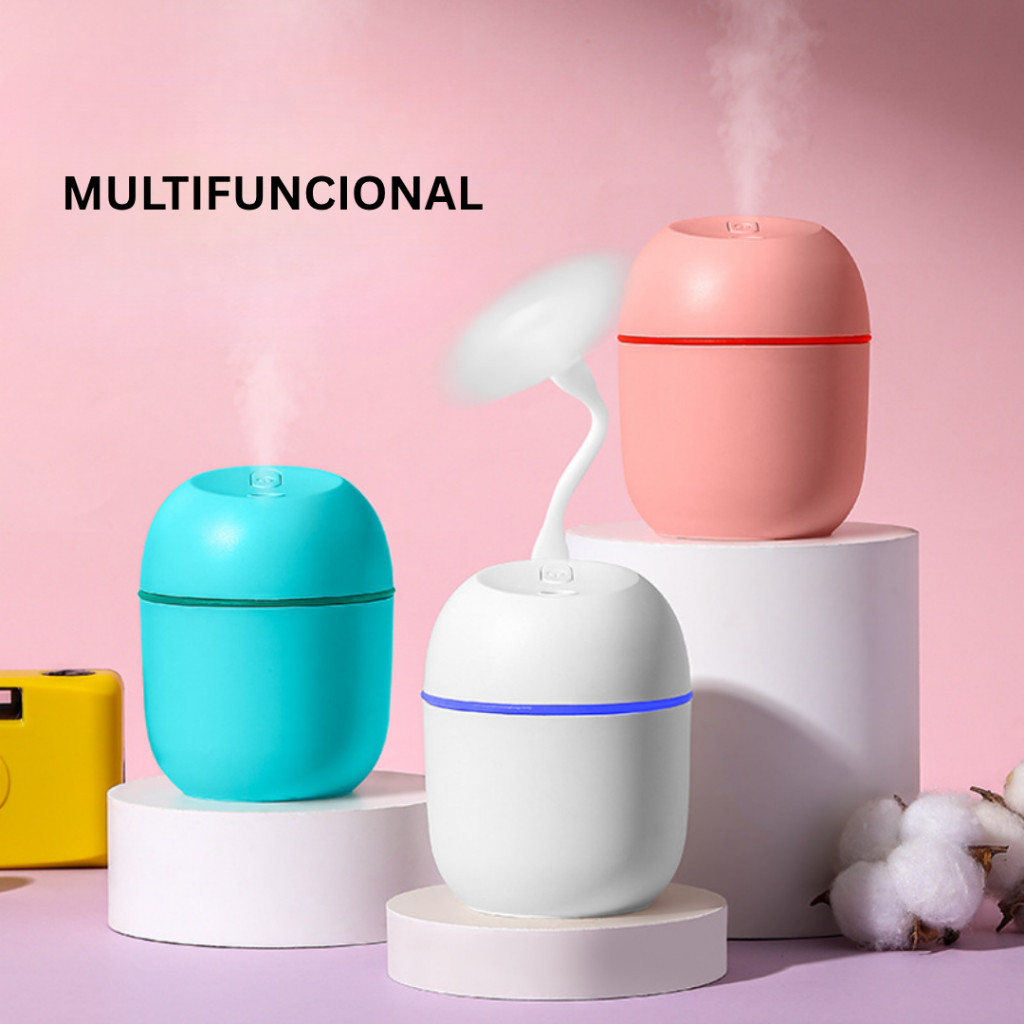 Mini Umidificador De Ar Ultrassônico Difusor Escr