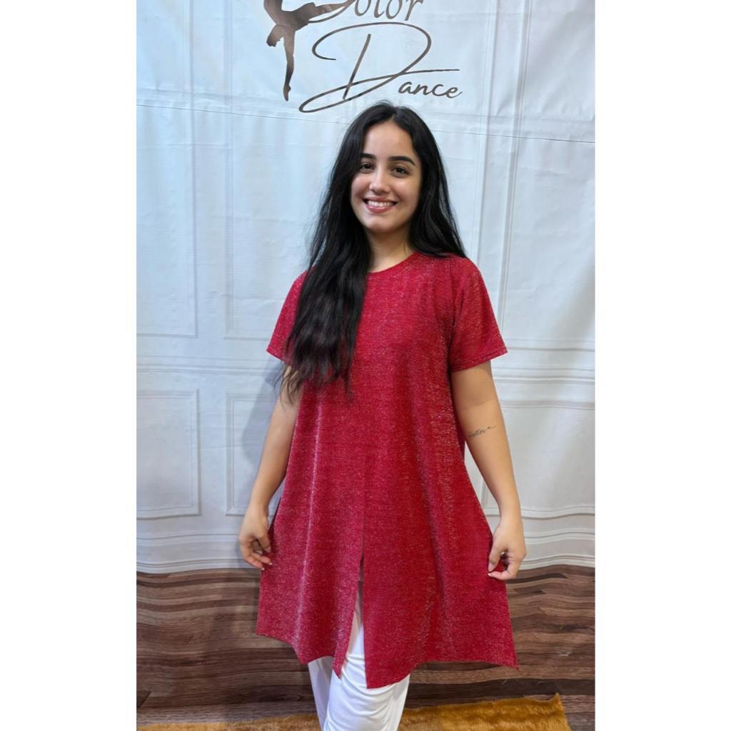 PROMOÇÃO Bata Feminina Gospel de Lurex vestes de