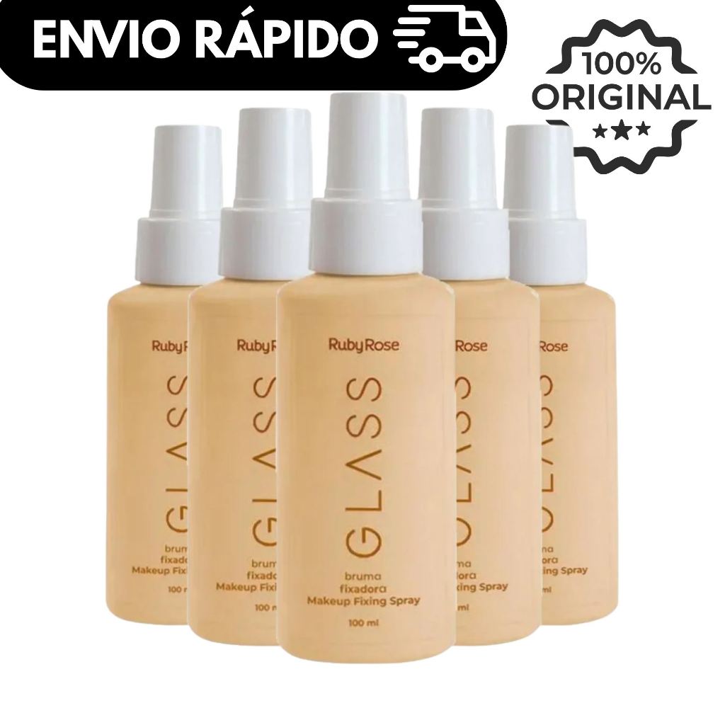Bruma Fixadora Glass Ruby Rose 100ml  Longa Duraç