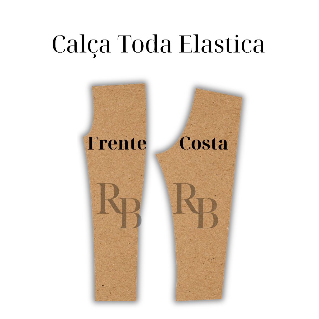 Molde de calça , Modelagem de calça com cintura 