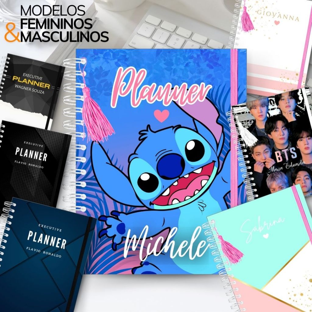 Agenda Planner 2026 Personalizada VÁRIOS MODELOS 