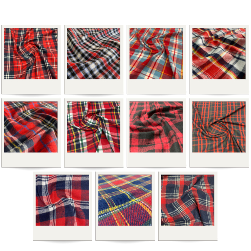 Tecido Flanela Xadrez Vermelho 1,47m Festa Junina 