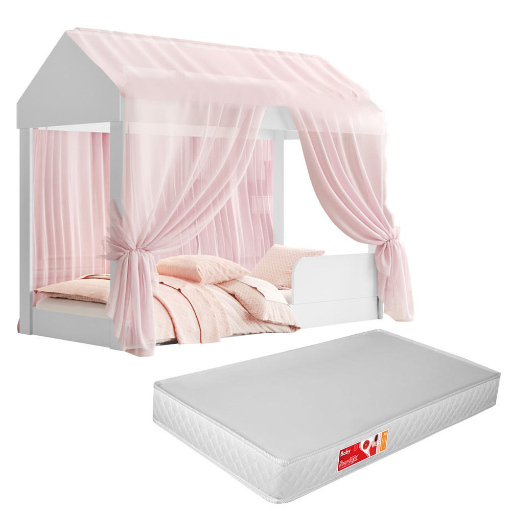 Cama Princesa Com Colchão Montessori Menina Infan