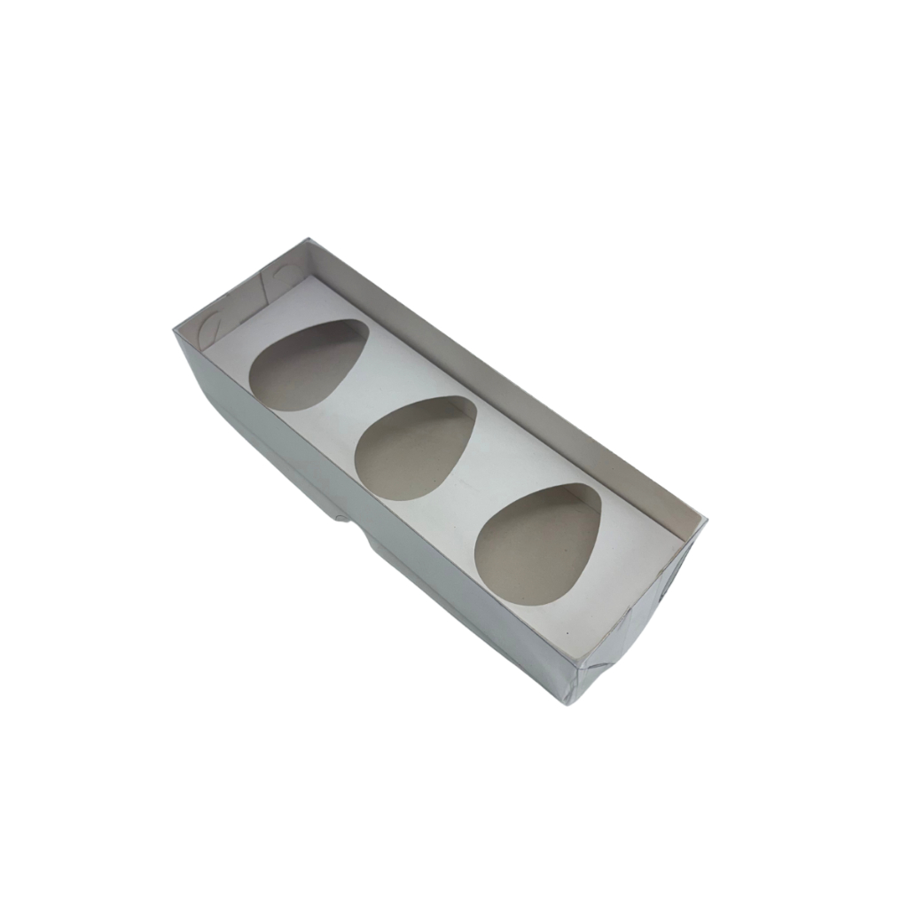 20 Caixas P/ Ovo De Colher Trio De 50g – Com