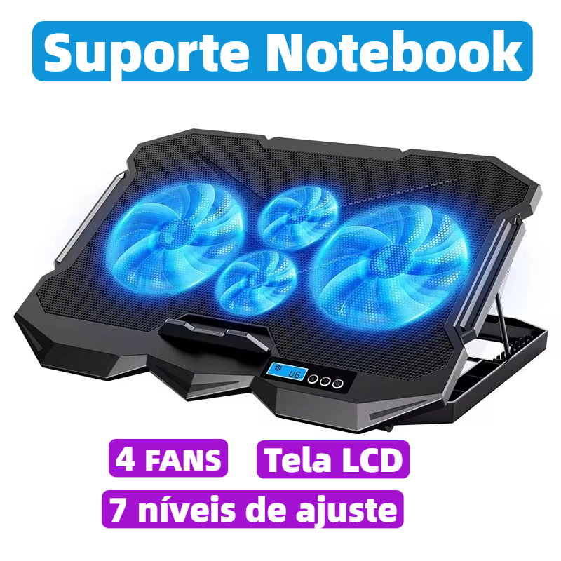 Suporte Notebook Base Led Refrigerada Ventilação