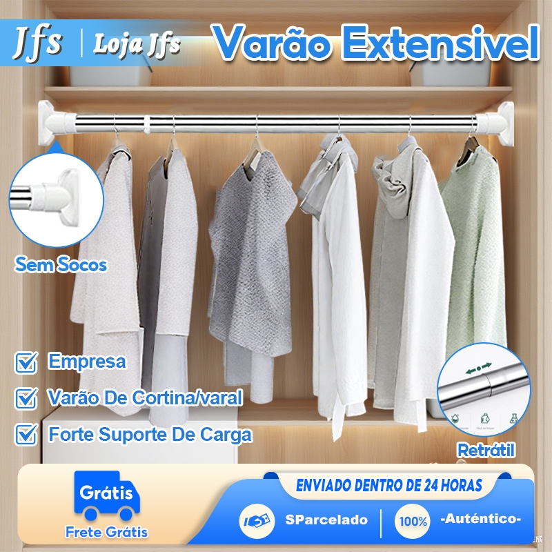 Varão de Secagem de Roupas Ajustável, Varão de 