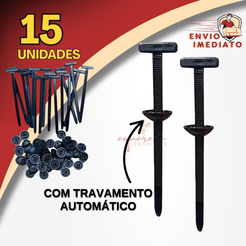 Kit Abraçadeiras Trava Para Choque Universal Pres