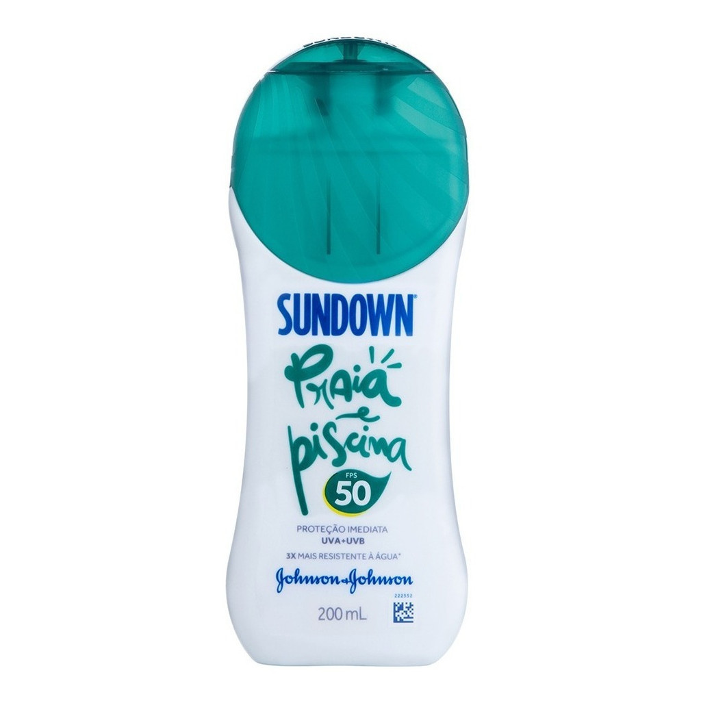 Protetor Solar Praia E Piscina Fps50 200ml Sundown