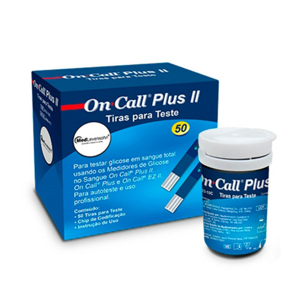 TIRAS DE TESTE DE GLICOSE FITA DE GLICEMIA ON CALL