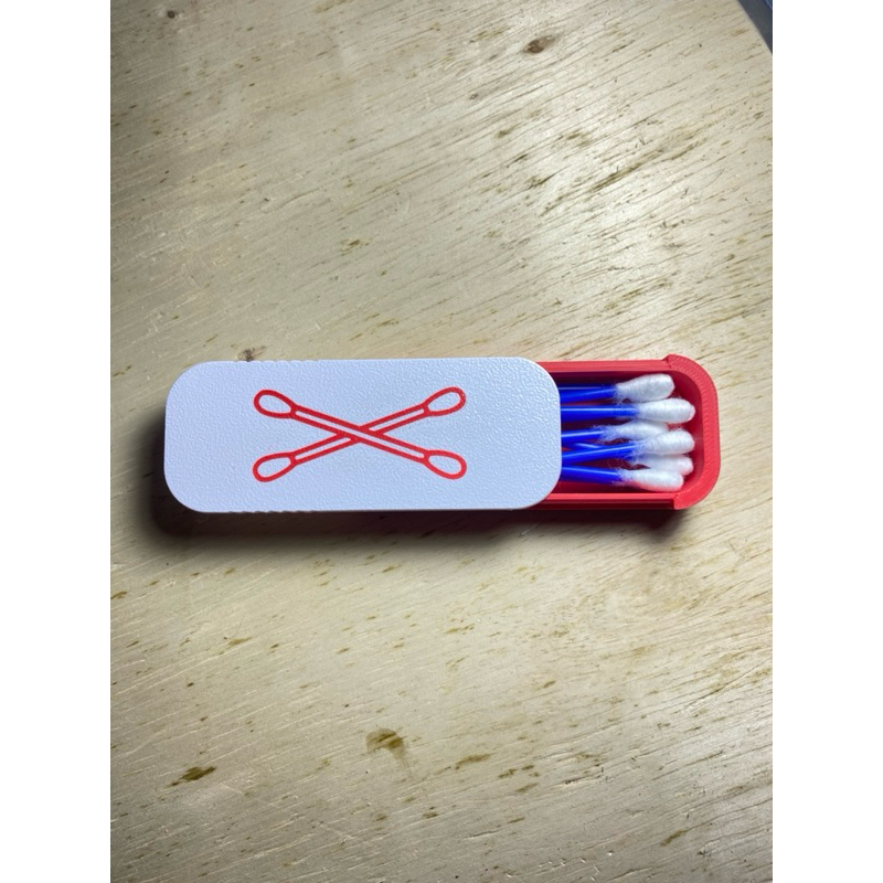 Estojo organizador de viagem para cotonetes