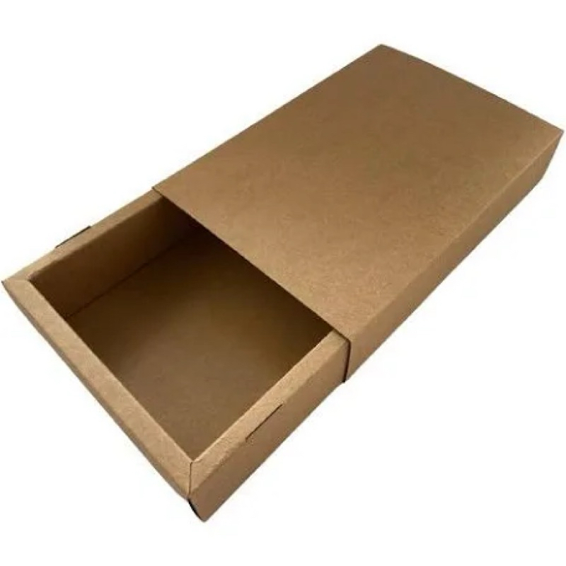 Caixa Para Presentes Com Gaveta Kraft, Tam. G R