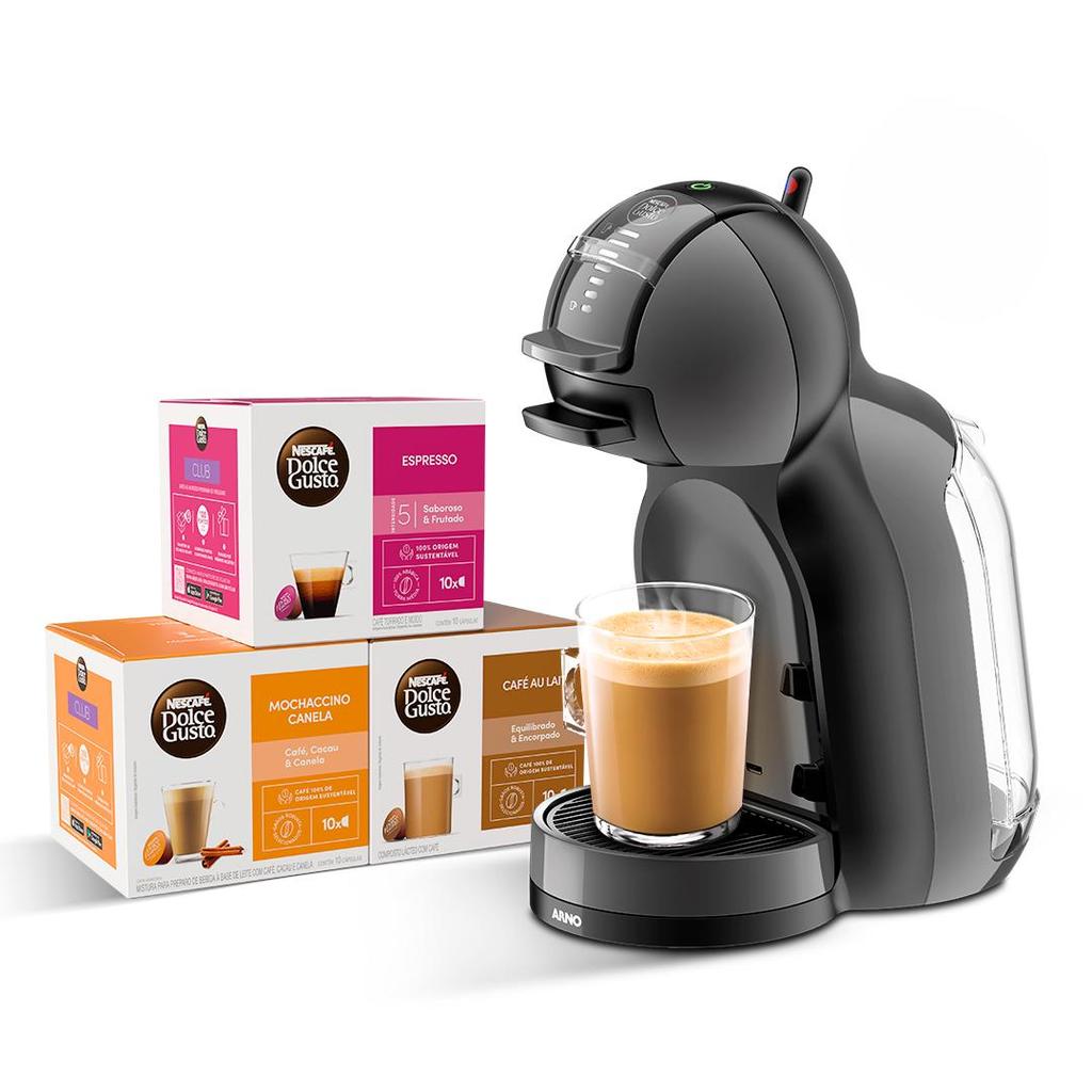 KIT CAFETEIRA NESCAFÉ DOLCE GUSTO MINI ME PRETA 1