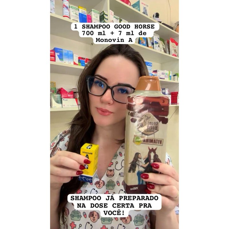 SHAMPOO GOOD HORSE 700 ML VITAMINA  MONO A