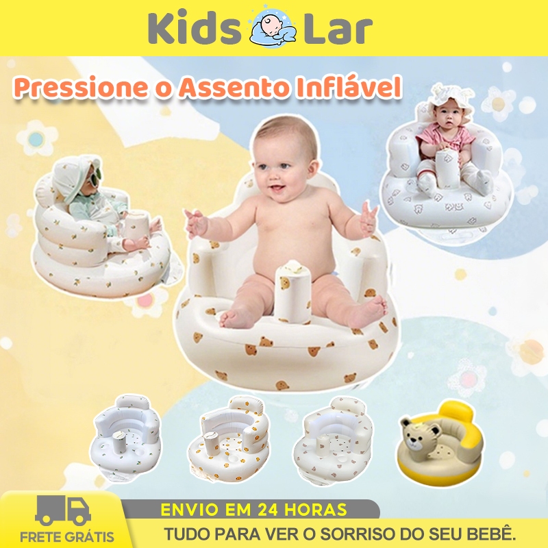 Pressione o Assento Inflável Assento de Banheira 