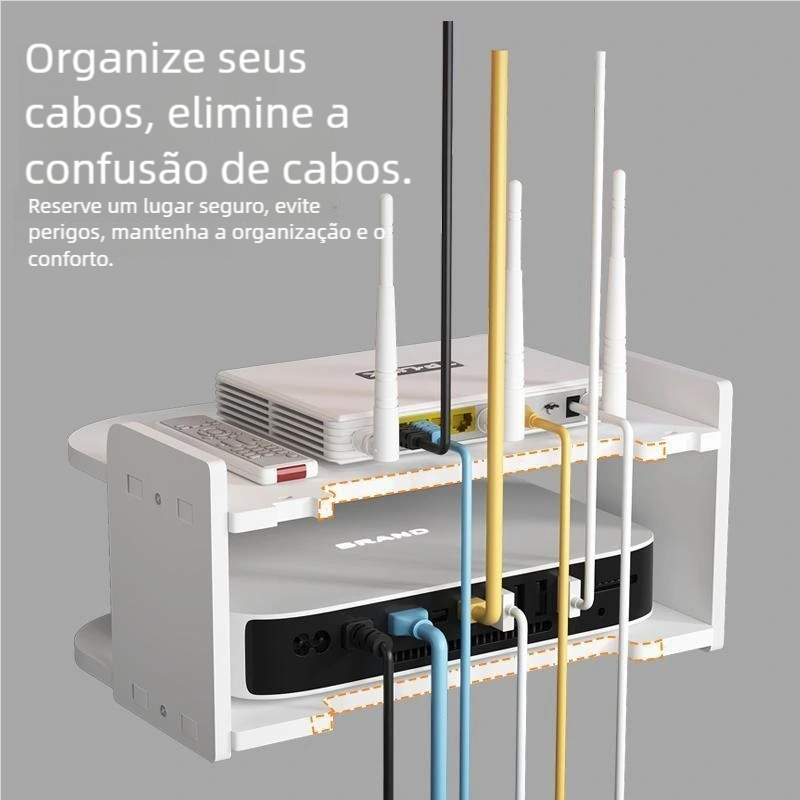 Suporte InvisívelPrateleira MDF para Roteador  Fi