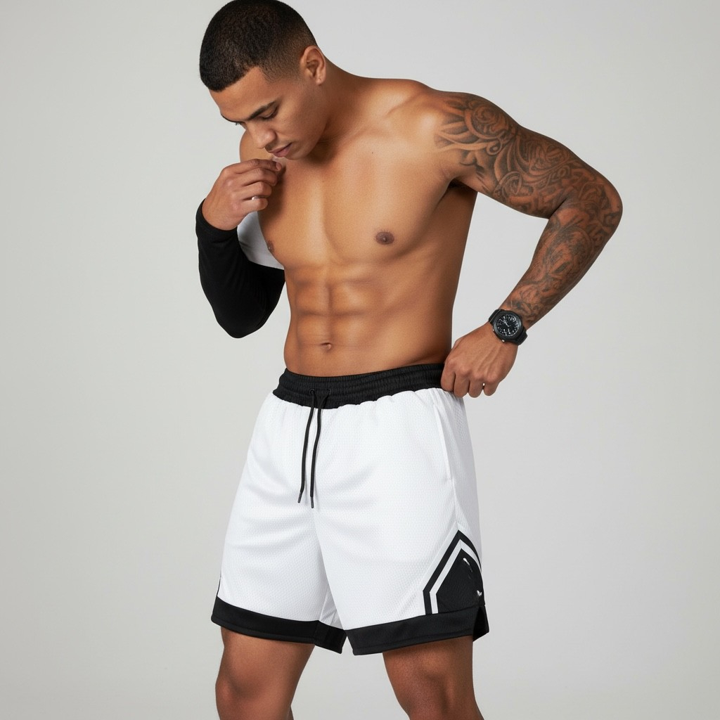 Shorts Esportivo Modelo Basquete Bermuda Masculina