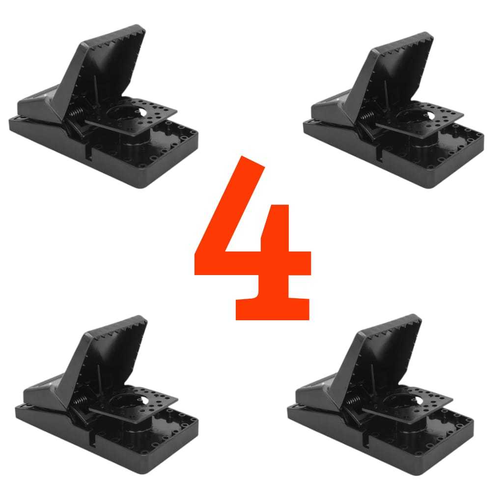 Kit 4 Ratoeiras Armadilhas Resistente Eficaz Fáci