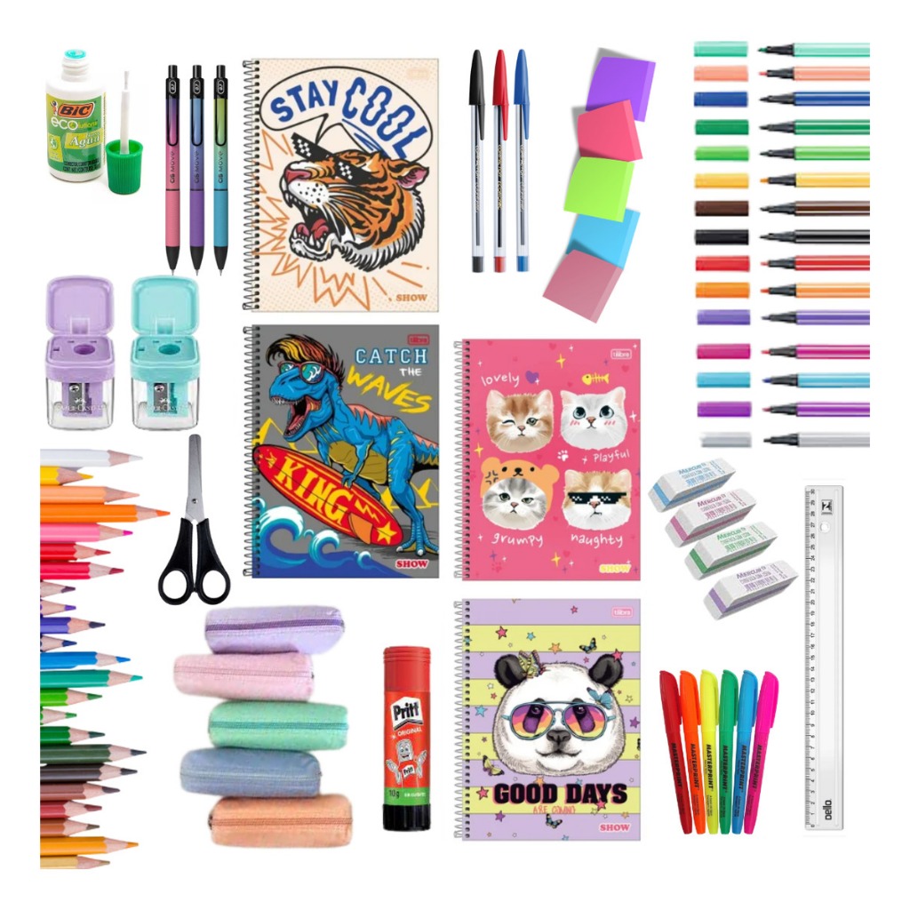 Material Escolar Kit Completo 42 Un Fundamental M�