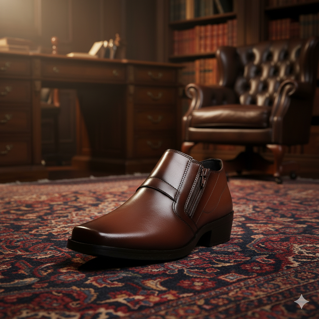 Botinha Masculina Preta Resistente Antiderrapante 